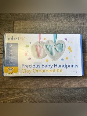 Bubzi Co Precious Baby Handprint Clay Ornament Kit SEALED